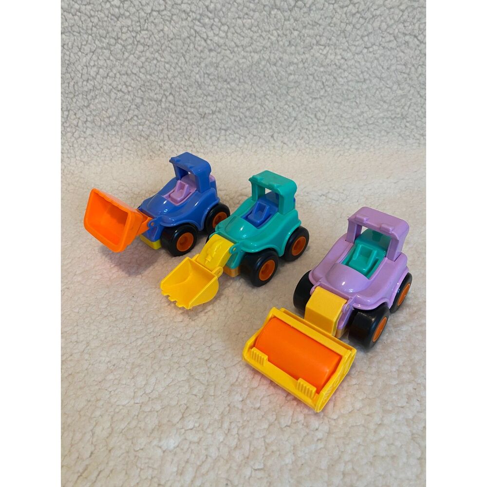 Toddler Toy Lot of 3‎ Construction Equipment Trucks Unbranded Plastic Friction